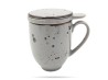 Kubek z pokrywką 400 ml zaparzacz Cottage Grey Alumina PORCELANA BOGUCICE