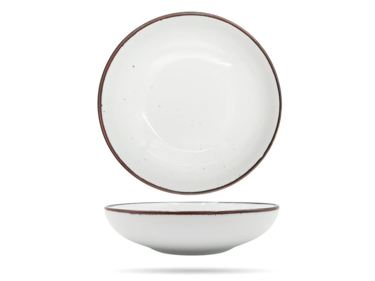 Talerz głęboki coup 20 cm Rustic Snow biały Alumina PORCELANA BOGUCICE