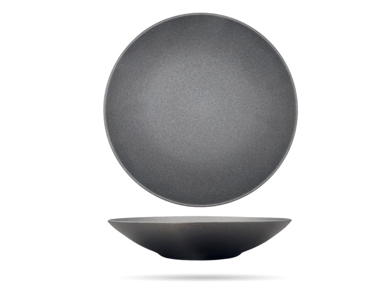 Talerz głęboki coupe 28 cm Terrea Black PORCELANA BOGUCICE