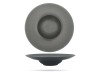 Talerz do pasty risotto 28 cm czarny Terrea Black PORCELANA BOGUCICE