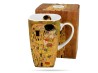 Kubek kwadratowy Klimt Pocałunek Classic 630 ml porcelana na prezent DUO
