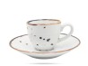 Filiżanka ze spodkiem espresso 90 ml biała Cottage White PORCELANA BOGUCICE