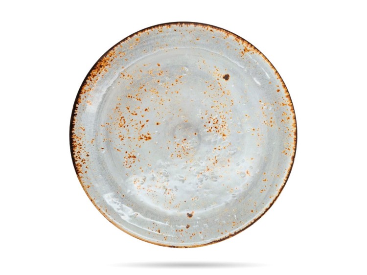 Talerz deserowy melamina szary 22,5 cm SZRON