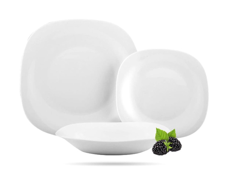 Serwis obiadowy Parma dla 6 osób 18 elementów biały BORMIOLI ROCCO