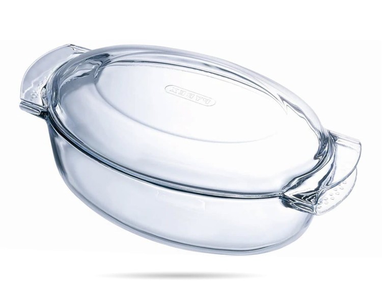 Owalne naczynie żaroodporne z pokrywą 38 x 23 cm 5,8 L Slow Cook PYREX