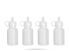 Mini dyspenser do sosów 30 ml polietylen zestaw 4 szt HENDI