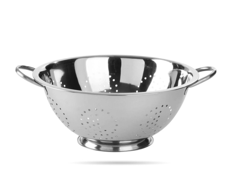 Stalowy cedzak z uchwytami średnica 34 cm Kitchen Line HENDI