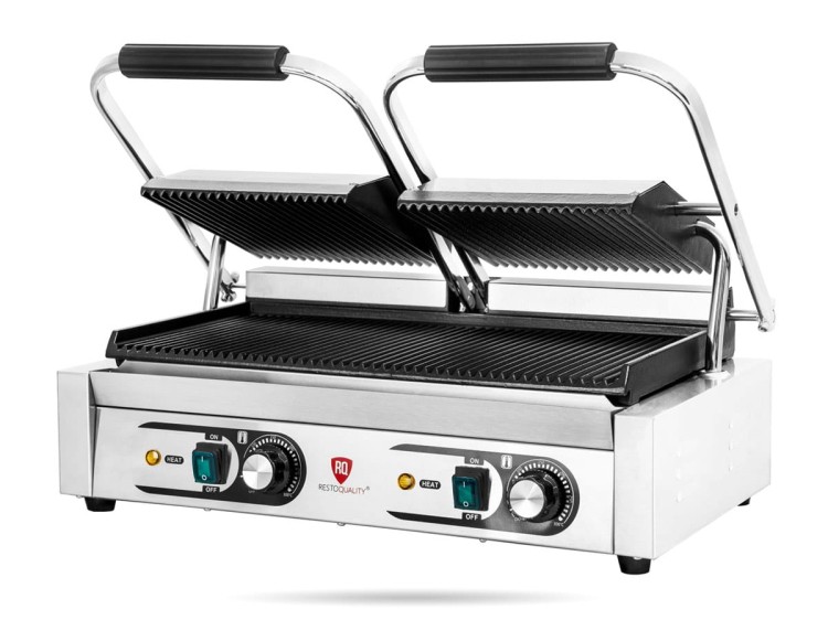 Podwójny grill kontaktowy ryflowany 3,6 KW 230 V RESTO QUALITY