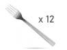 Widelec stołowy 19 cm Bari zestaw 12 szt DOMOTTI