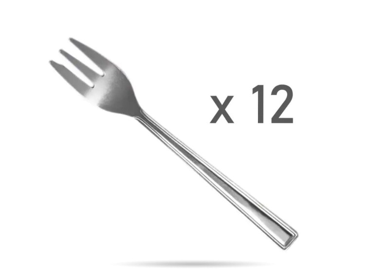 Widelczyk do ciasta 15 cm Bari zestaw 12 szt DOMOTTI