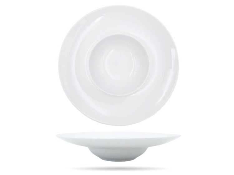 Talerz do pasty risotto 28 cm talerz głęboki biały PORCELANA BOGUCICE