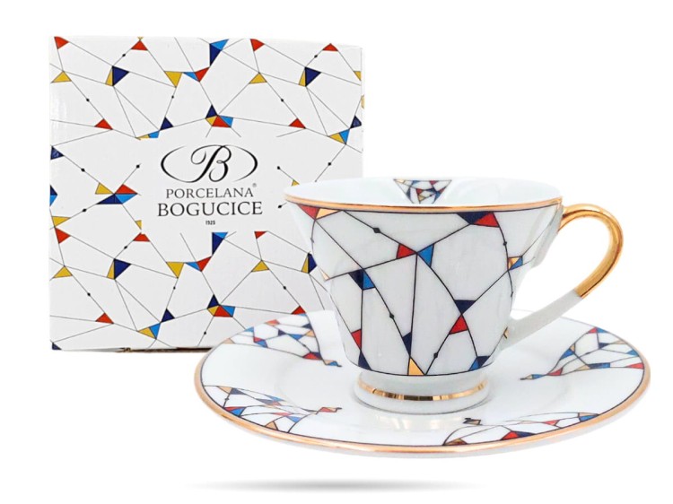 Filiżanka z spodkiem espresso 90 ml Arlekin PORCELANA BOGUCICE