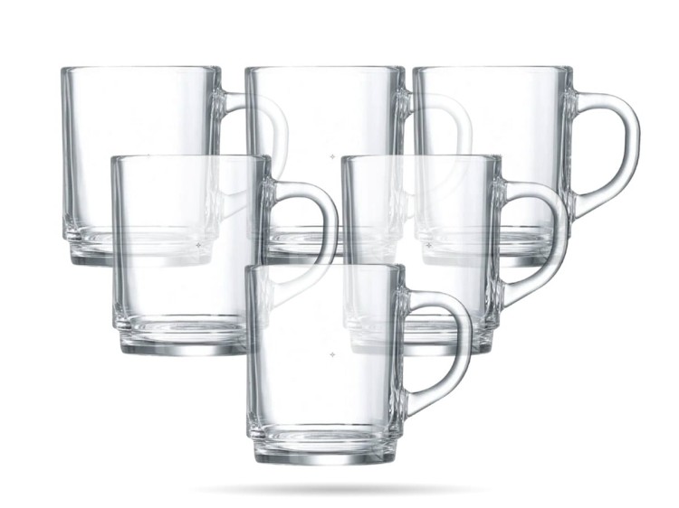 Kubki sztaplowane 250 ml przezroczyste zestaw 6 szt Empilable LUMINARC