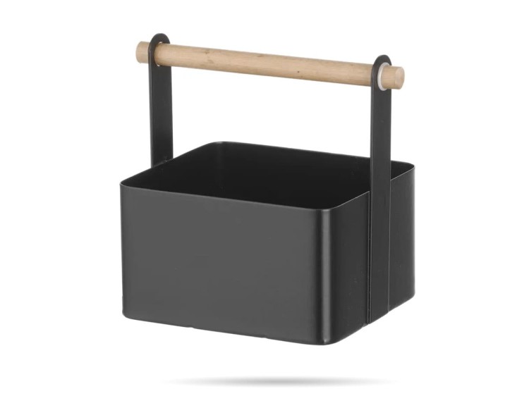 Organizer stołowy czarny 17 x 13 x 16 cm HENDI