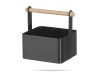 Organizer stołowy czarny 17 x 13 x 16 cm HENDI