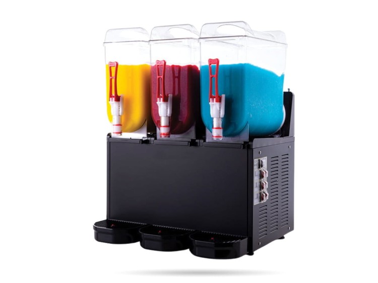 Granitor do sorbetów slush shake potrójny 12L + 12L + 12L RESTO QUALITY