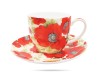 Filiżanki ze spodkami 200 ml 2 szt maki porcelana na prezent CARMANI