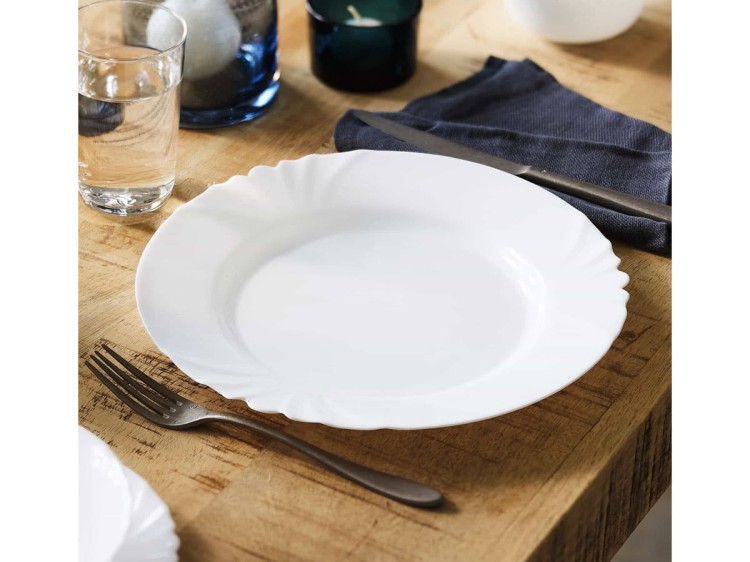 Serwis obiadowy dla 18 os 54 elementów biały Cadix LUMINARC