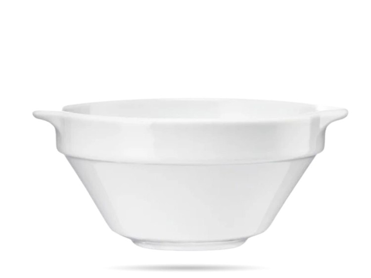 Bulionówka z uszkami 300 ml biała porcelana Kaszub Hel LUBIANA