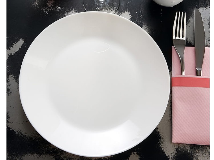 Talerz obiadowy 25 cm biały ZELIE ARCOPAL
