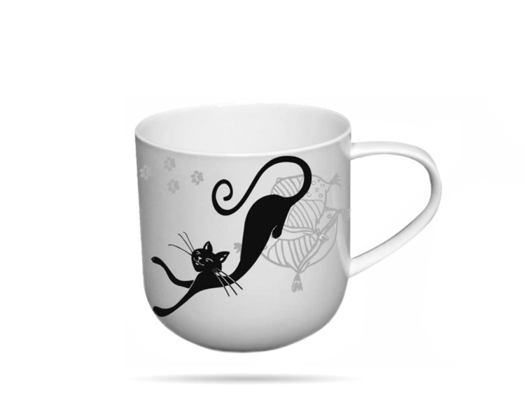 Kubek 450 ml porcelana KOTY poducha CARMANI
