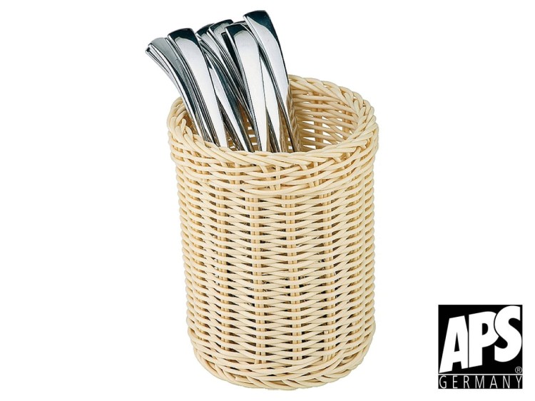 Kosz pojemnik na sztućce kremowy 15 x 12 cm APS
