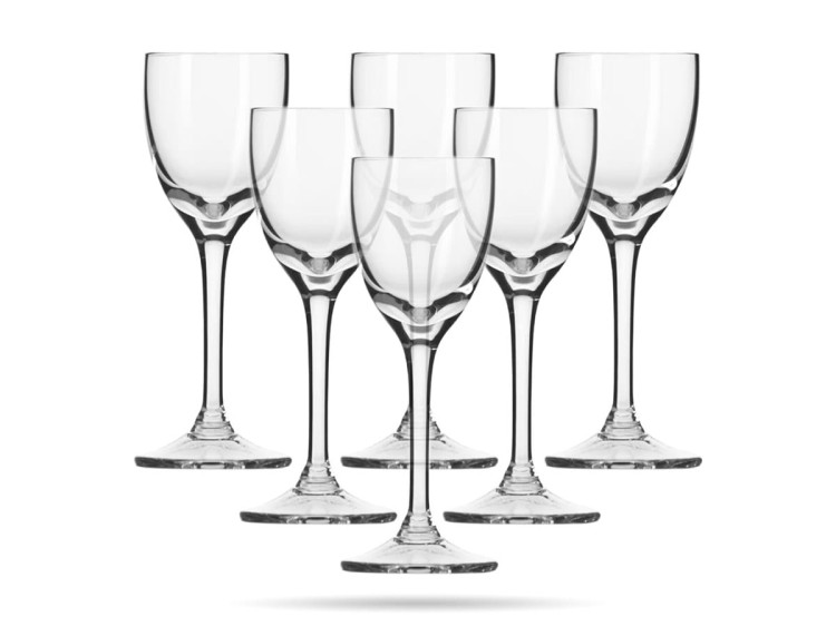 Kieliszki do wódki na stopie Mixology 35 ml zestaw 6 szt KROSNO