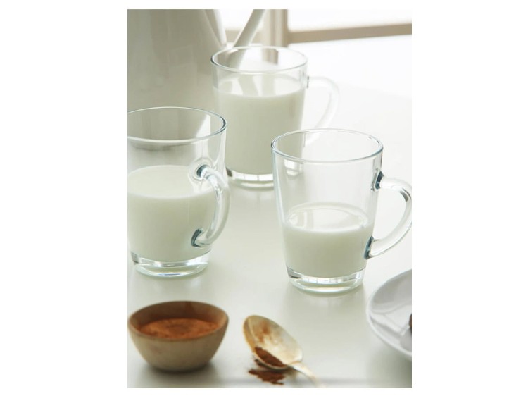 Zestaw szklanych kubków 6 szt szklanki z uchem 300 ml VEGA LAV