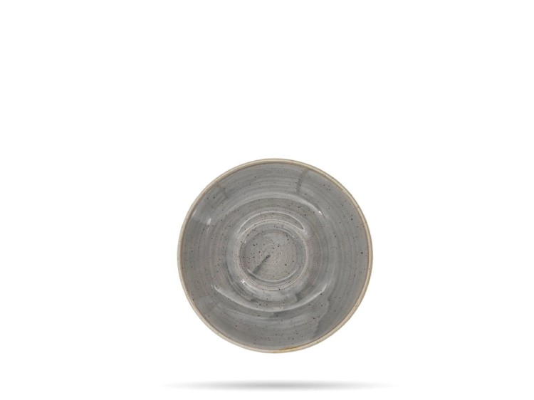Spodek do filiżanki 11,8 cm Peppercorn Grey Stonecast CHURCHILL
