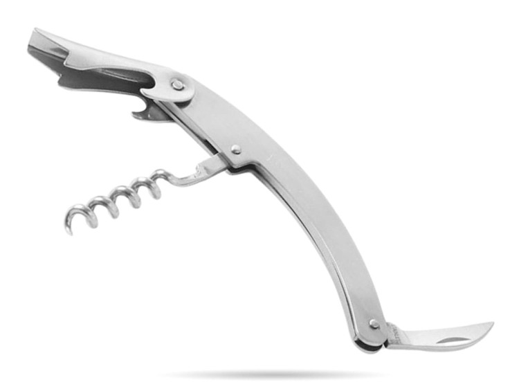 Otwieracz kelnerski  11 cm 3 funkcyjny stal nierdzewna BAR UP