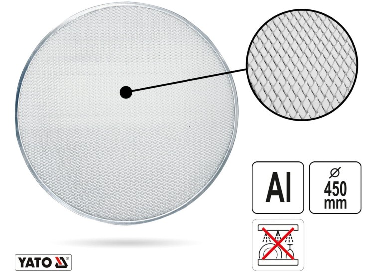 Siatka do pizzy aluminium 45 cm Gastro YATO
