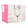 6 kieliszków do wina lub wody 400 ml LAL LAV