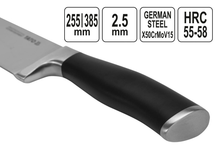 Nóż do wędlin kuty gastro 27,5 cm YATO