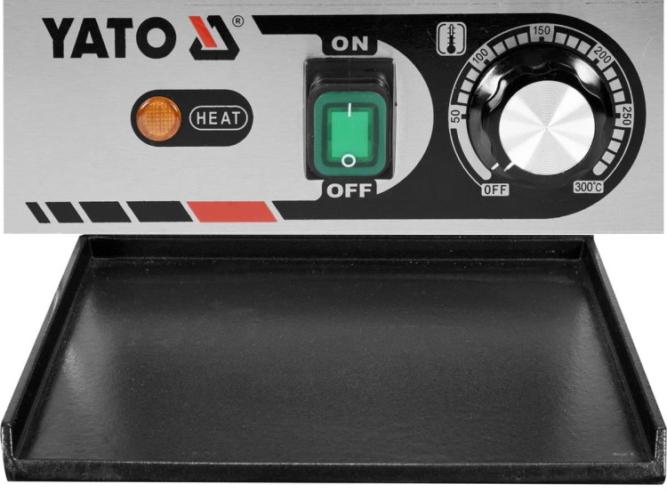 Podwójny grill gastro 1/2 PŁASKI 58CM 3,6KW YATO