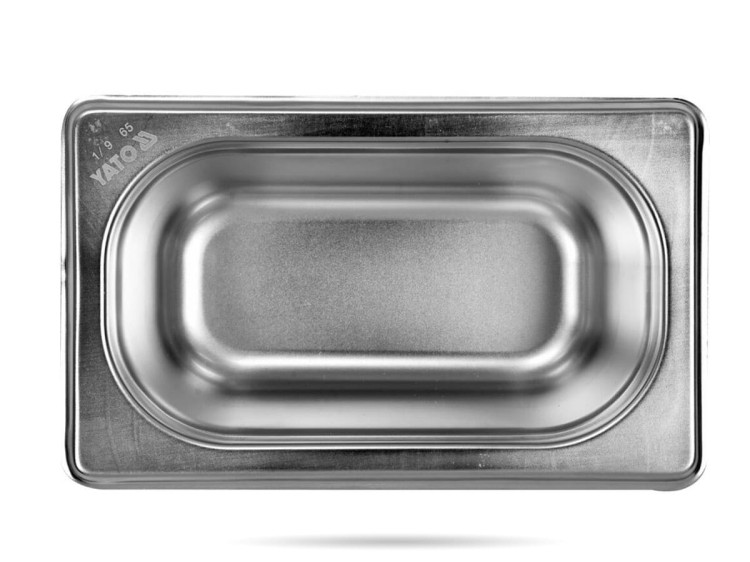 Pojemnik gastronomiczny GN 1/9 wys. 6,5 cm stal nierdzewna YATO