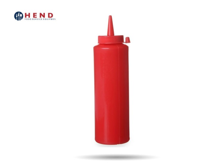 Dyspenser do sosów czerwony 350 ml HENDI