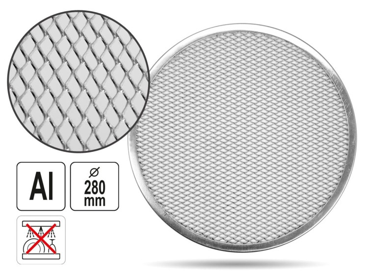 Siatka do pizzy aluminium 28 cm Gastro YATO
