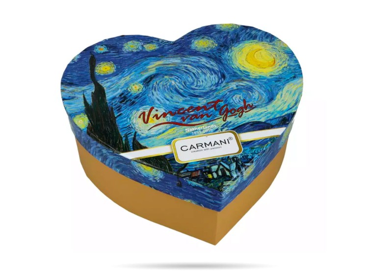 Kubki w sercu prezent 280 ml Gwiaździsta noc Van Gogh CARMANI