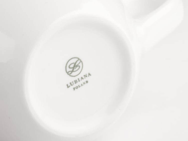 Duży kubek porcelanowy biały JUMBO 1 litr LUBIANA