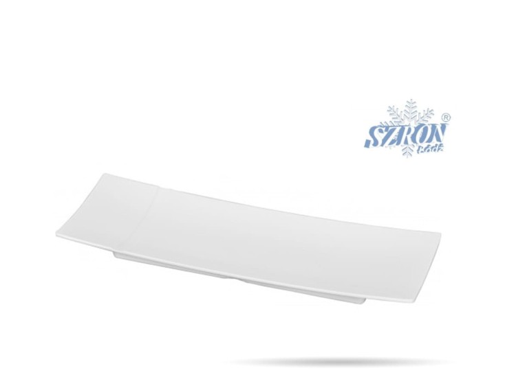 Półmisek z melaminy biały 31 x 12 cm SZRON