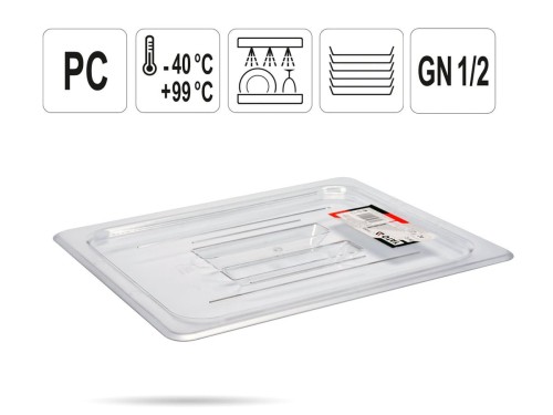 Pokrywka PC do pojemnika GN 1/2 YATO