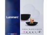 Serwis obiadowy z dużą salaterką 6 os 19 el czarno biały Diwali LUMINARC