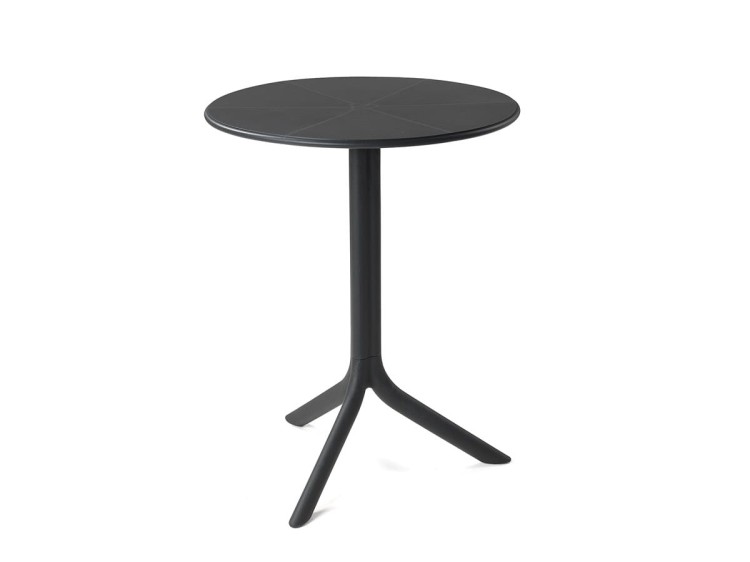 Stolik ogrodowy Spritz czarny antracyt ∅ 60,5 cm, wys. 76,5 i 40 cm NARDI