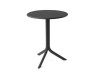 Stolik ogrodowy Spritz czarny antracyt ∅ 60,5 cm, wys. 76,5 i 40 cm NARDI