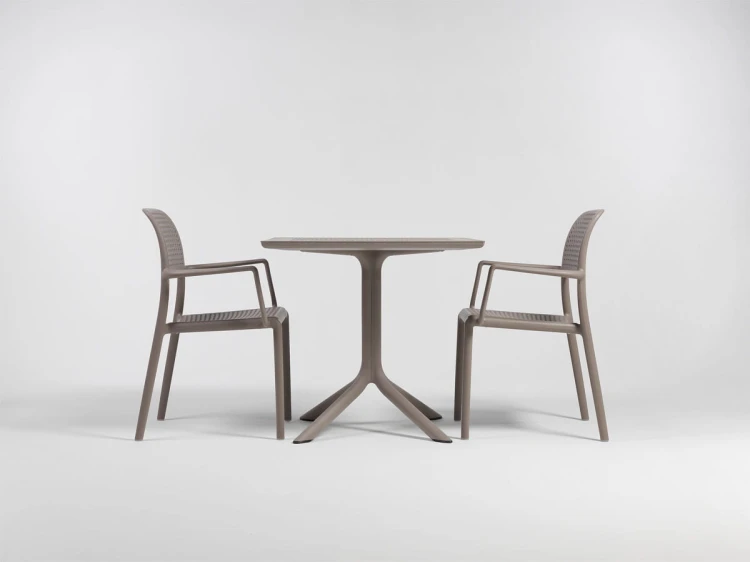 Stolik CLIP 80x80cm tortora NARDI