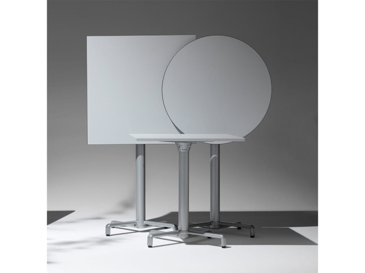 Blat do stołu LAMINATO cemento fi 70 cm NARDI