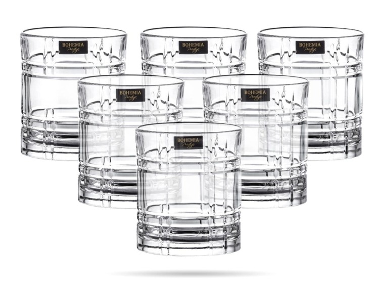6 x Szklanka do whisky Sempre 340 ml szkło kryształowe prezent BOHEMIA