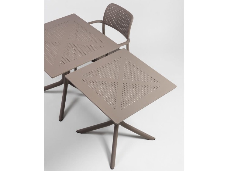 Stół CLIP 70x70cm tortora NARDI