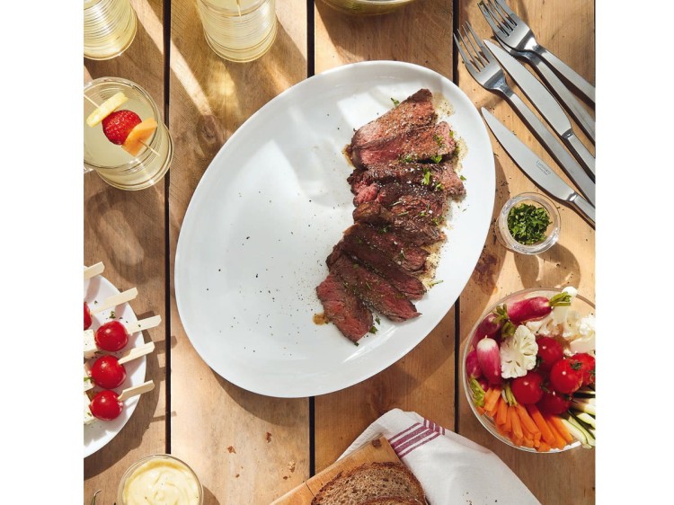 Półmisek owalny 33 x 25 cm talerz płytki biały Diwali LUMINARC