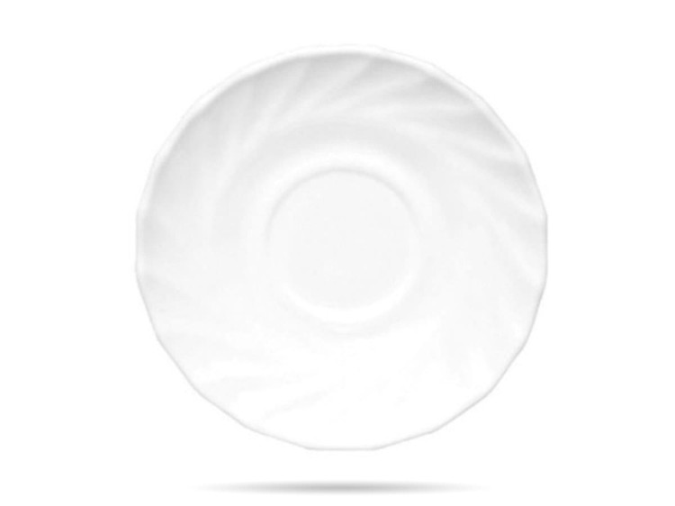 Spodek do filiżanki 14,5 cm biały Trianon LUMINARC